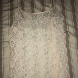 Lace See Through Tank Top
